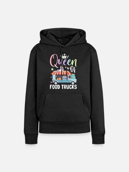 Weiblich - Frauen Premium Bio Hoodie - Schwarz