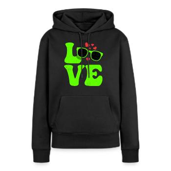 Codage Codage Programmeur codeur - Sweat à capuche Premium bio Femme - noir - Devant - Julia (174cm)