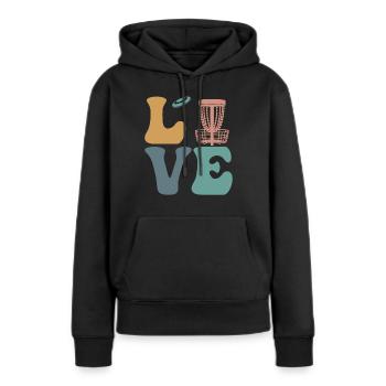 Disc Golf Disc Golfing Disc Golfer - Frauen Premium Bio Hoodie - Schwarz - Vorne - Julia (174cm)