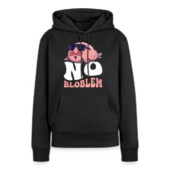 Groovy Blobfish - Sweat à capuche Premium bio Femme - noir - Devant - Julia (174cm)