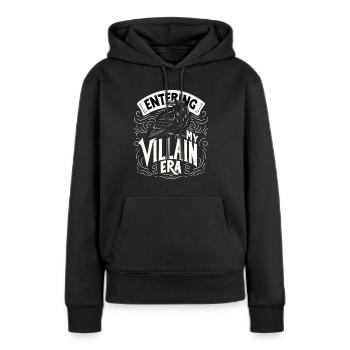 Eintritt In Meine Schurken-ära Krähe Rabe - Frauen Premium Bio Hoodie - Schwarz - Vorne - Julia (174cm)