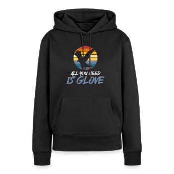 Falknerei Ornithologie Geschenk - Frauen Premium Bio Hoodie - Schwarz - Vorne - Julia (174cm)