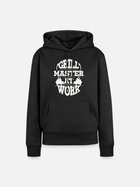 Grill Grillgrill Schweinefleisch - Frauen Premium Bio Hoodie - Schwarz