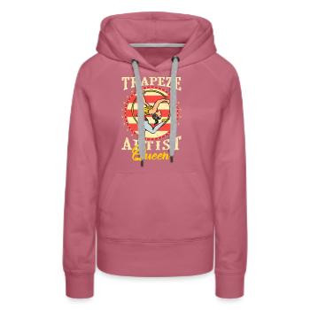 Zirkus Luftseiden Aeralist Akrobatik Trapez - Frauen Premium Bio Hoodie - Malve - Vorne - Isabella (175cm)