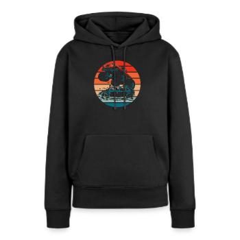 Monster Truck - Sweat à capuche Premium bio Femme - noir - Devant - Julia (174cm)