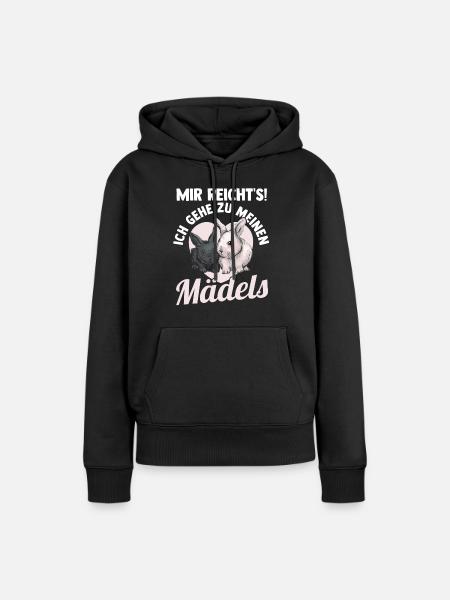 Leicht Abgelenkt Durch Kaninchen Hase - Frauen Premium Bio Hoodie - Schwarz