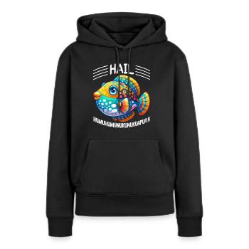 Humuhumunukunukuapua'a Riff-drückerfisch - Frauen Premium Bio Hoodie - Schwarz - Vorne - Julia (174cm)