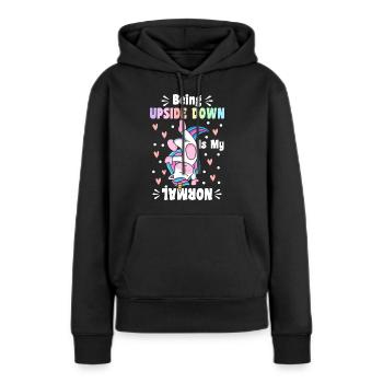 Gymnastique Turner Roue de charrette - Sweat à capuche Premium bio Femme - noir - Devant - Julia (174cm)