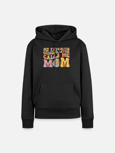 Groovy Chiropraktik - Frauen Premium Bio Hoodie - Schwarz