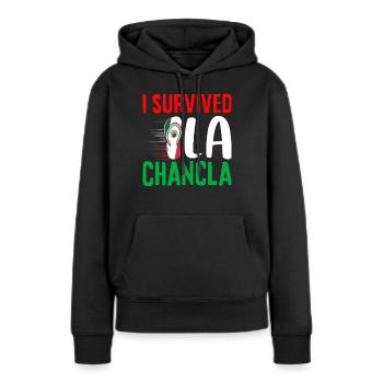 Hispanique Latino-Américain Mexicain - Sweat à capuche Premium bio Femme - noir - Devant - Julia (174cm)