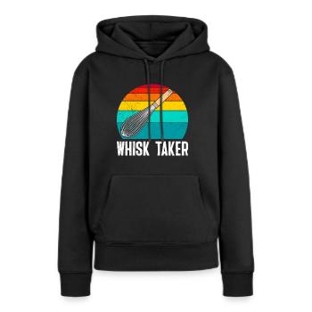 Bäcker Whisk Taker Schneebesen Backliebhaber - Frauen Premium Bio Hoodie - Schwarz - Vorne - Julia (174cm)