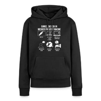 Bastler Bastelunterricht Basteln - Frauen Premium Bio Hoodie - Schwarz - Vorne - Julia (174cm)