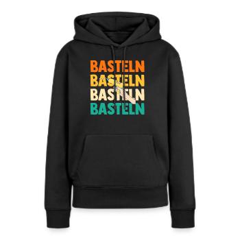 Bastler Bastelunterricht Basteln - Frauen Premium Bio Hoodie - Schwarz - Vorne - Julia (174cm)