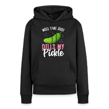 Lustiger Gurken-Südstaaten-Slang - Frauen Premium Bio Hoodie - Schwarz - Vorne - Julia (174cm)