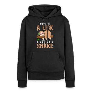 Südstaaten-Slang Redneck Country - Frauen Premium Bio Hoodie - Schwarz - Vorne - Julia (174cm)