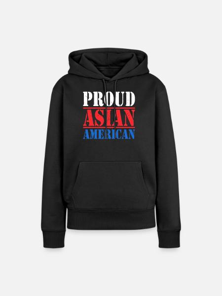 Pazifik-Insulaner AAPI - Frauen Premium Bio Hoodie - Schwarz