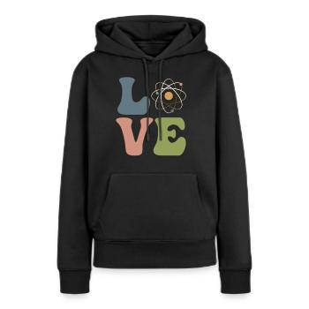 Quantenphysik Experiment Physiker Wissenschaft - Frauen Premium Bio Hoodie - Schwarz - Vorne - Julia (174cm)