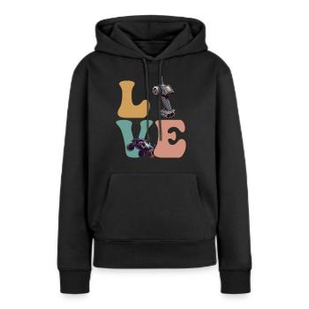 RC Auto Fernsteuerung Racing Racer - Frauen Premium Bio Hoodie - Schwarz - Vorne - Julia (174cm)