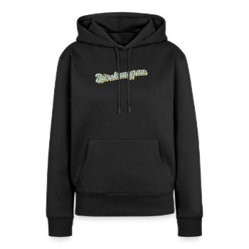Angestellter Abschluss-Geschenk Bürokauffrau - Frauen Premium Bio Hoodie - Schwarz - Vorne - Julia (174cm)
