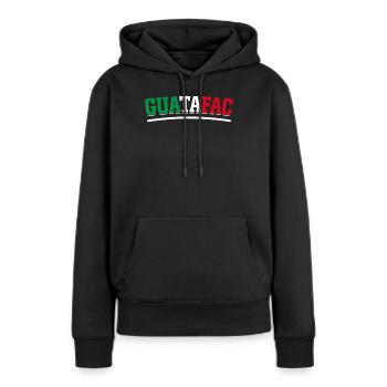Hispanique Latino Américain Argot mexicain - Sweat à capuche Premium bio Femme - noir - Devant - Julia (174cm)