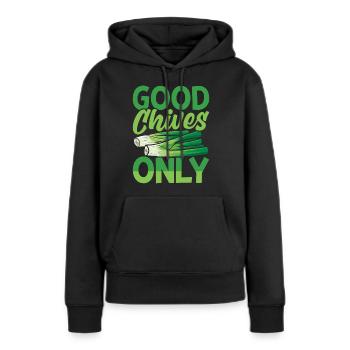 Lustige Zimmerpflanzen-Gärtnerei - Frauen Premium Bio Hoodie - Schwarz - Vorne - Julia (174cm)