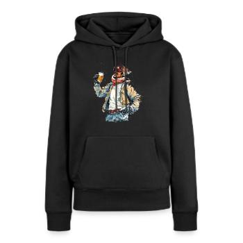 Après, Party, Mountains, Snow skiers, - Women’s Premium Organic Hoodie - black - Front - Julia (174cm)