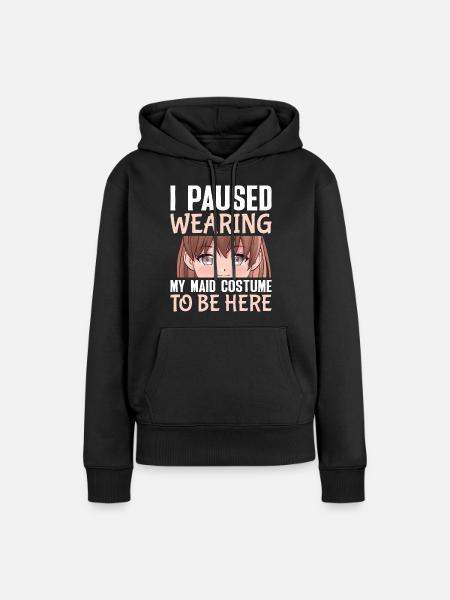 Femboy Crossdressing - Dame Premium hoodie, økologisk bomuld - sort