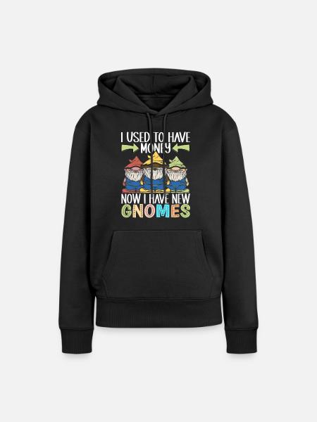 Gartenzwerge Gartenarbeit - Frauen Premium Bio Hoodie - Schwarz