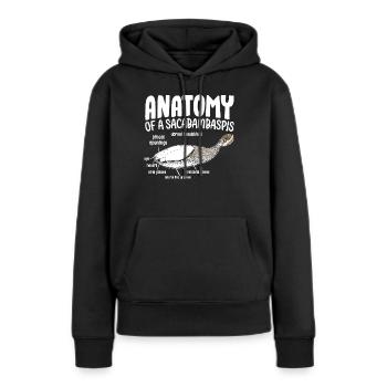 Fisch Meme - Frauen Premium Bio Hoodie - Schwarz - Vorne - Julia (174cm)