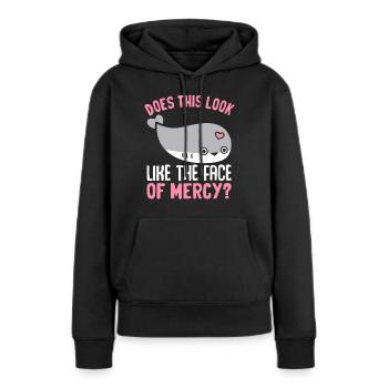 Lustiges Sacabambaspis Fisch Meme - Frauen Premium Bio Hoodie - Schwarz - Vorne - Julia (174cm)