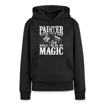 House Painter Decorator Painter - Frauen Premium Bio Hoodie - Schwarz - Vorne - Julia (174cm)