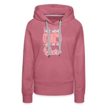 Craft Beer Home Brewery Beer Brewing - Women’s Premium Organic Hoodie - mauve - Front - Isabella (175cm)