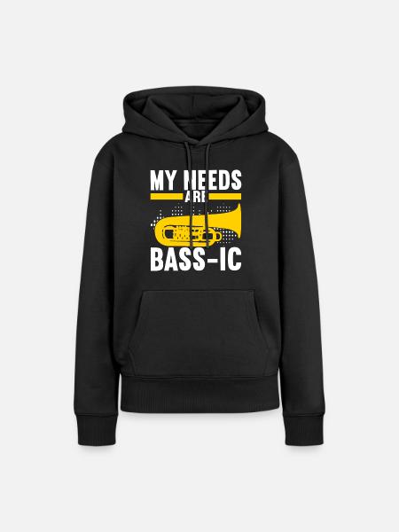 Tuba Tubist - Frauen Premium Bio Hoodie - Schwarz