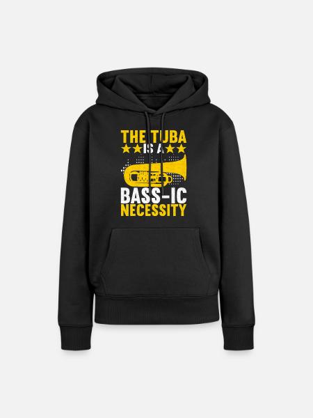 Tuba Tubist - Frauen Premium Bio Hoodie - Schwarz
