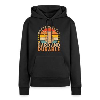 Töpfern Töpfer - Frauen Premium Bio Hoodie - Schwarz - Vorne - Julia (174cm)