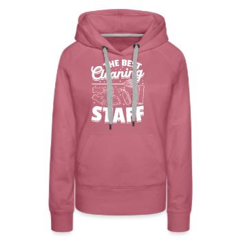 Le meilleur personnel de nettoyage - House Cleaner Housekeepe - Sweat à capuche Premium bio Femme - mauve - Devant - Isabella (175cm)