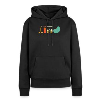 Golf Golfer Golfen - Frauen Premium Bio Hoodie - Schwarz - Vorne - Julia (174cm)