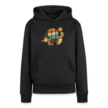 Golf Golfer Golfen - Frauen Premium Bio Hoodie - Schwarz - Vorne - Julia (174cm)