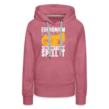 Euphonium Euphonist - Women’s Premium Organic Hoodie - mauve - Front - Isabella (175cm)