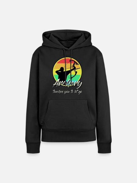 Archery Bow Shooting - Frauen Premium Bio Hoodie - Schwarz