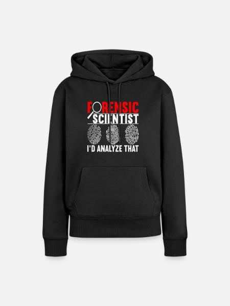 Forensik Forensiker - Frauen Premium Bio Hoodie - Schwarz