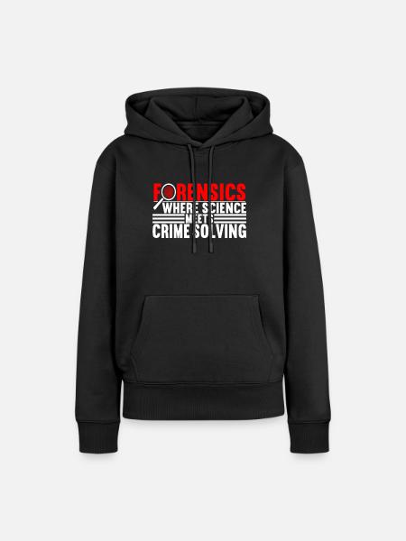 Forensik Forensiker - Frauen Premium Bio Hoodie - Schwarz