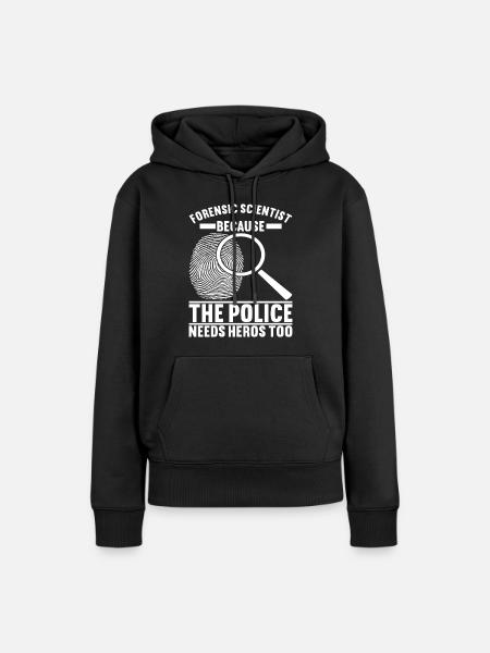 Forensik Forensiker - Frauen Premium Bio Hoodie - Schwarz
