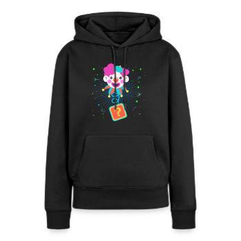 Clown, Carnival, Carnival, Carnival Costume, Parade, Celebration, Jester, - Women’s Premium Organic Hoodie - black - Front - Julia (174cm)