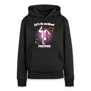 Handstands Gymnast Handstand - Frauen Premium Bio Hoodie - Schwarz - Vorne - Julia (174cm)