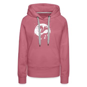 Jahr Des Drachen 2024 - Frauen Premium Bio Hoodie - Malve - Vorne - Isabella (175cm)