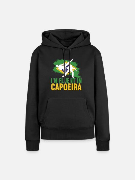 Capoeira Capoeirista - Frauen Premium Bio Hoodie - Schwarz