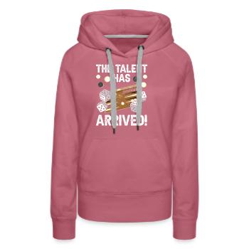Board Game Funny Backgammon - Women’s Premium Organic Hoodie - mauve - Front - Isabella (175cm)