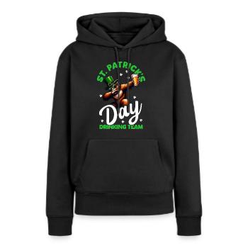 St Patricks Day Biertrinker Lustig Irish Pub - Frauen Premium Bio Hoodie - Schwarz - Vorne - Julia (174cm)