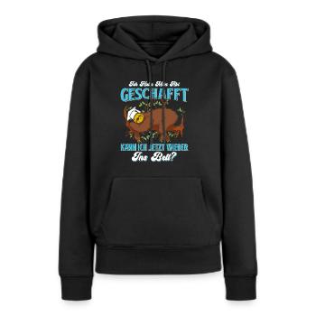 Abiturient Habe Mein Abi Geschafft Abschluss - Frauen Premium Bio Hoodie - Schwarz - Vorne - Julia (174cm)